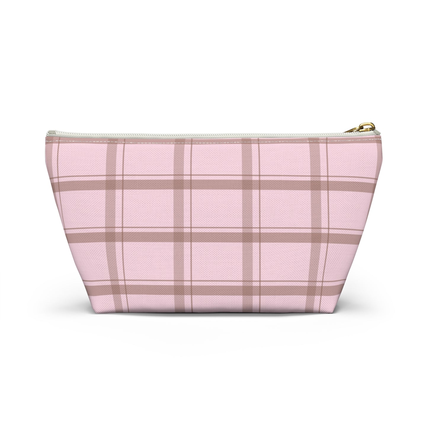 Cookie - Brown Stripes Pink Small Accessory Pouch | Pudding Kitties