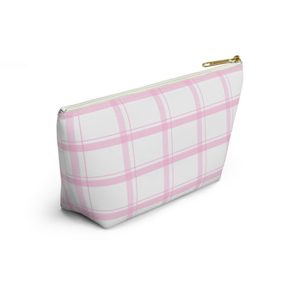 Happy Day - Pink Stripes Small Accessory Pouch | Pudding Kitties