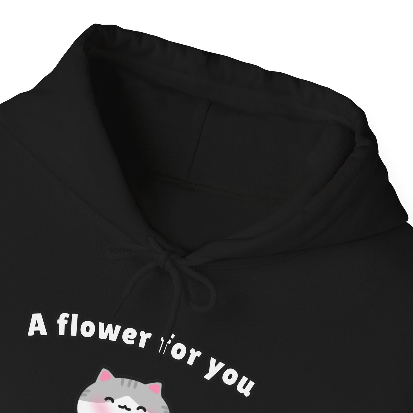 A Flower for You – Cozy Unisex Hoodie | Pudding Kitties