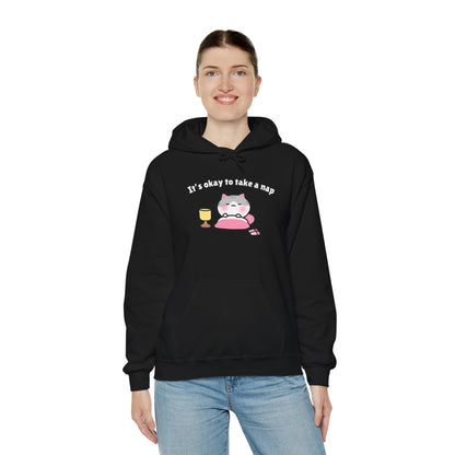 It's Okay to Take a Nap – Cozy Unisex Hoodie | Pudding Kitties