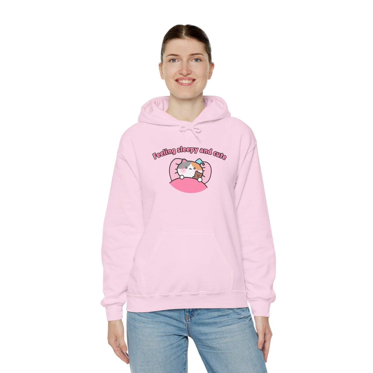 Feeling Sleepy and Cute – Cozy Unisex Hoodie | Pudding Kitties