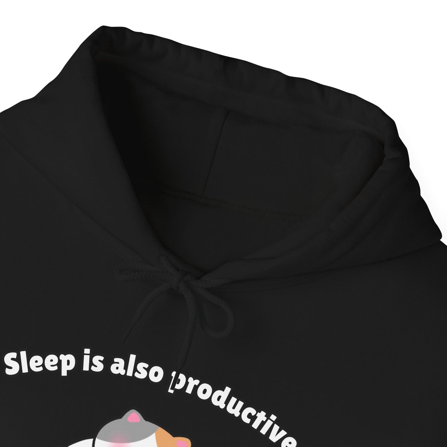 Sleep is also productive – Cozy Unisex Hoodie | Pudding Kitties