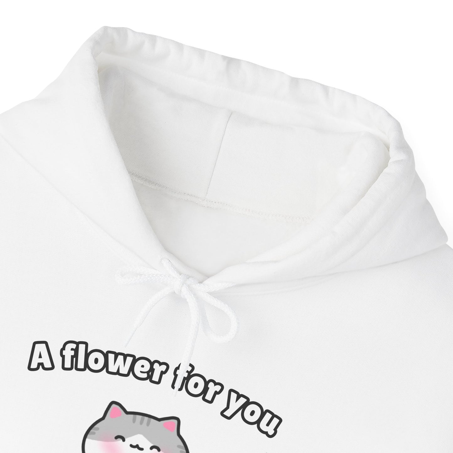 A Flower for You – Cozy Unisex Hoodie | Pudding Kitties