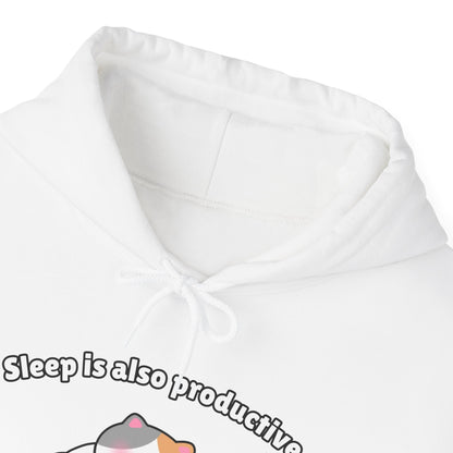 Sleep is also productive – Cozy Unisex Hoodie | Pudding Kitties