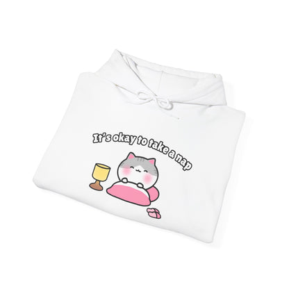 It's Okay to Take a Nap – Cozy Unisex Hoodie | Pudding Kitties