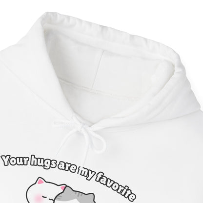 Your Hugs are my Favorite – Cozy Unisex Hoodie | Pudding Kitties