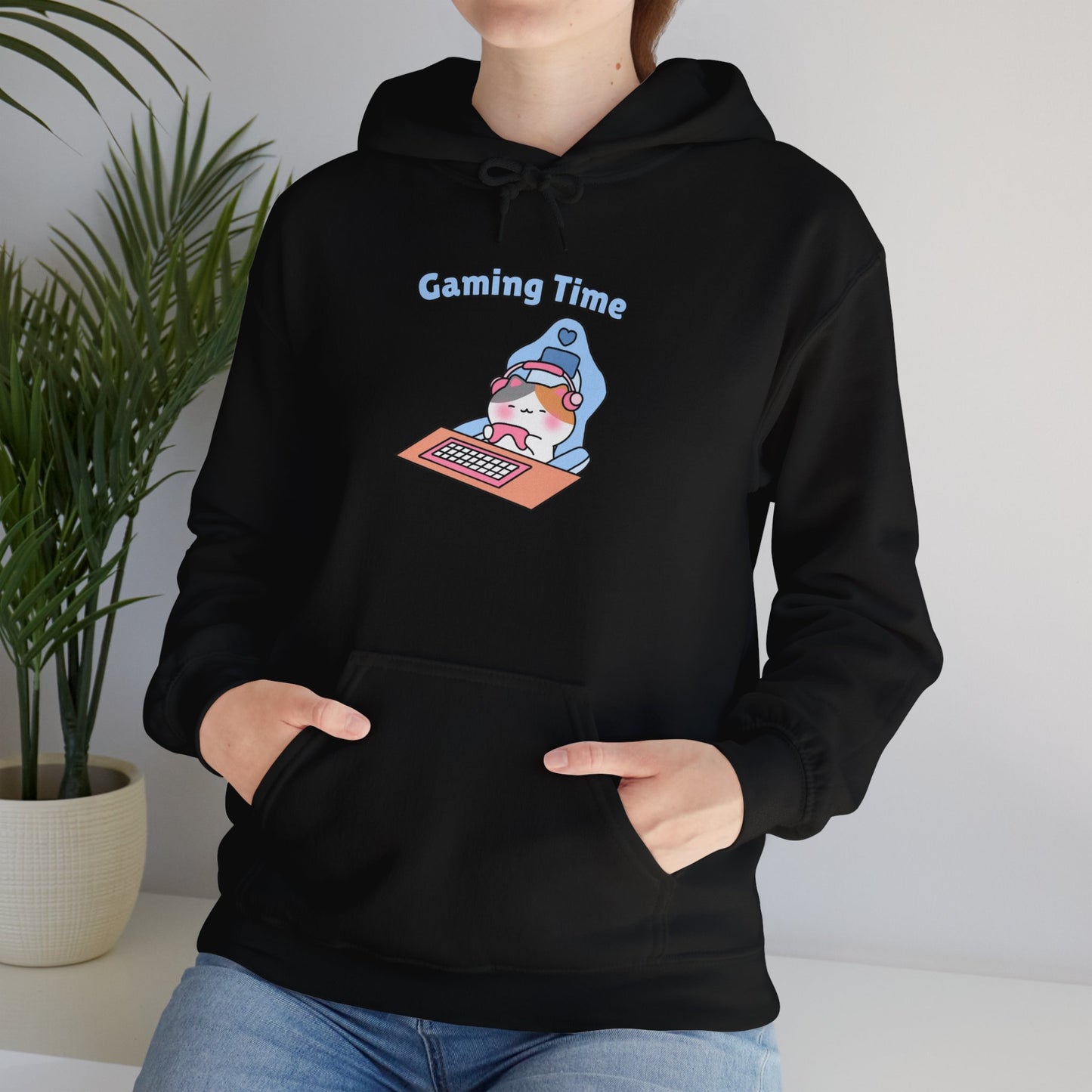 Gaming Time – Cozy Unisex Hoodie | Pudding Kitties