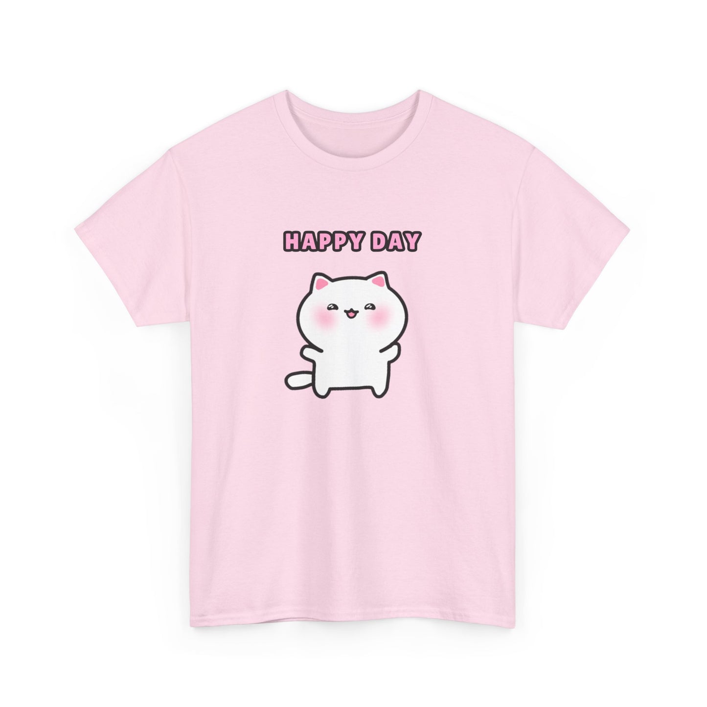 Happy Day Pink Pajama Tshirt | Pudding Kitties