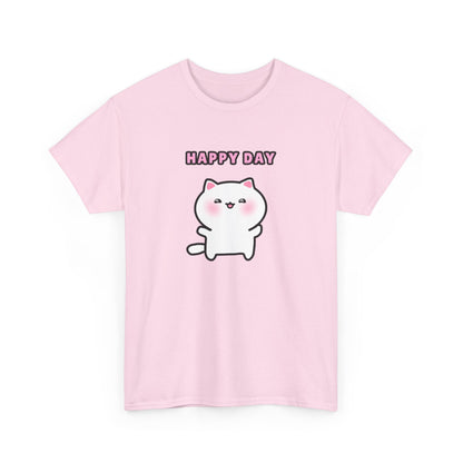 Happy Day Pink Pajama Tshirt | Pudding Kitties