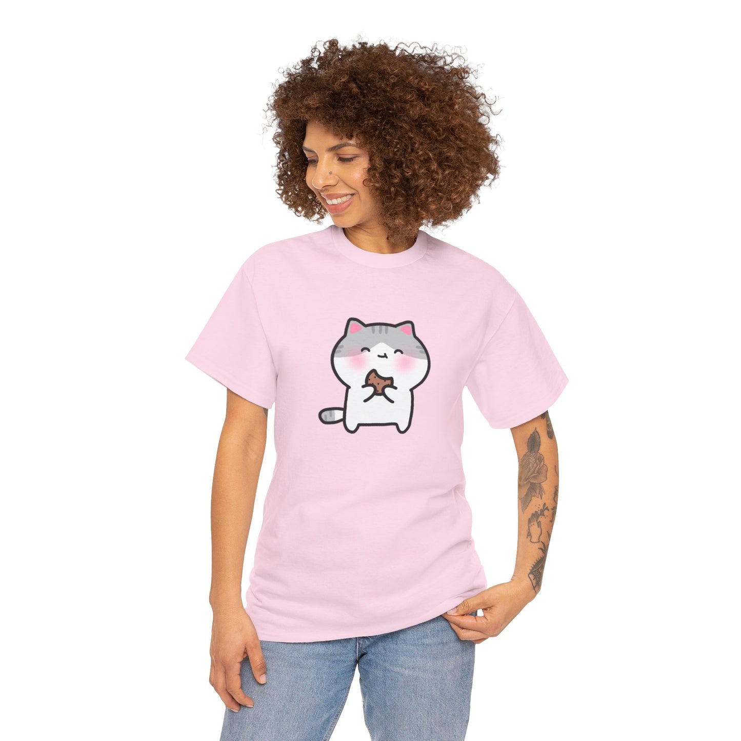 Cookie Lover Pink Pajama Tshirt | Pudding Kitties