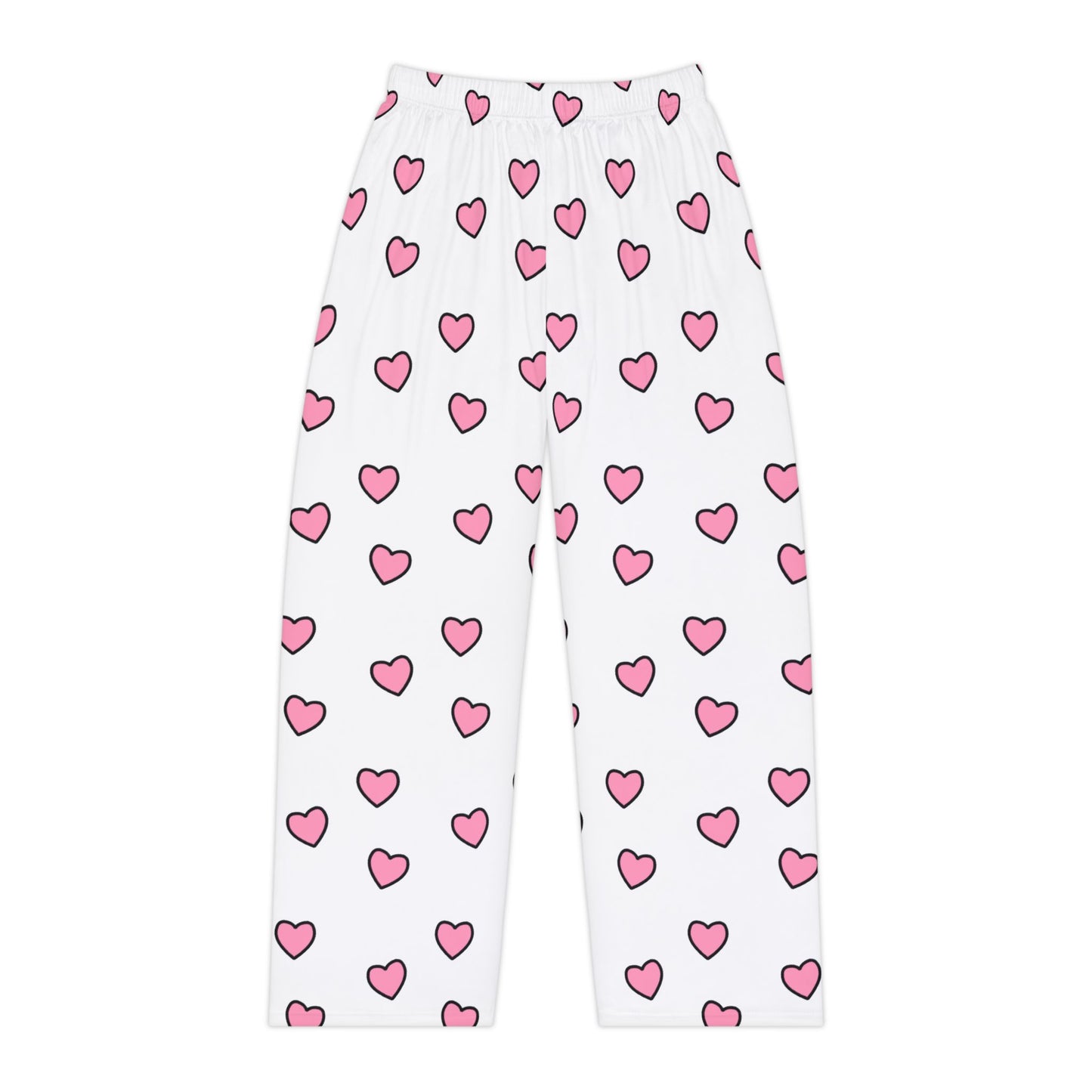 Pink Heart Pajama Bottoms | Pudding Kitties