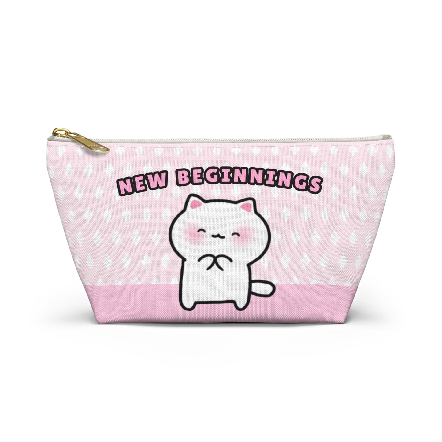 New Beginnings - Pink Small Accessory Pouch | Pudding Kitties