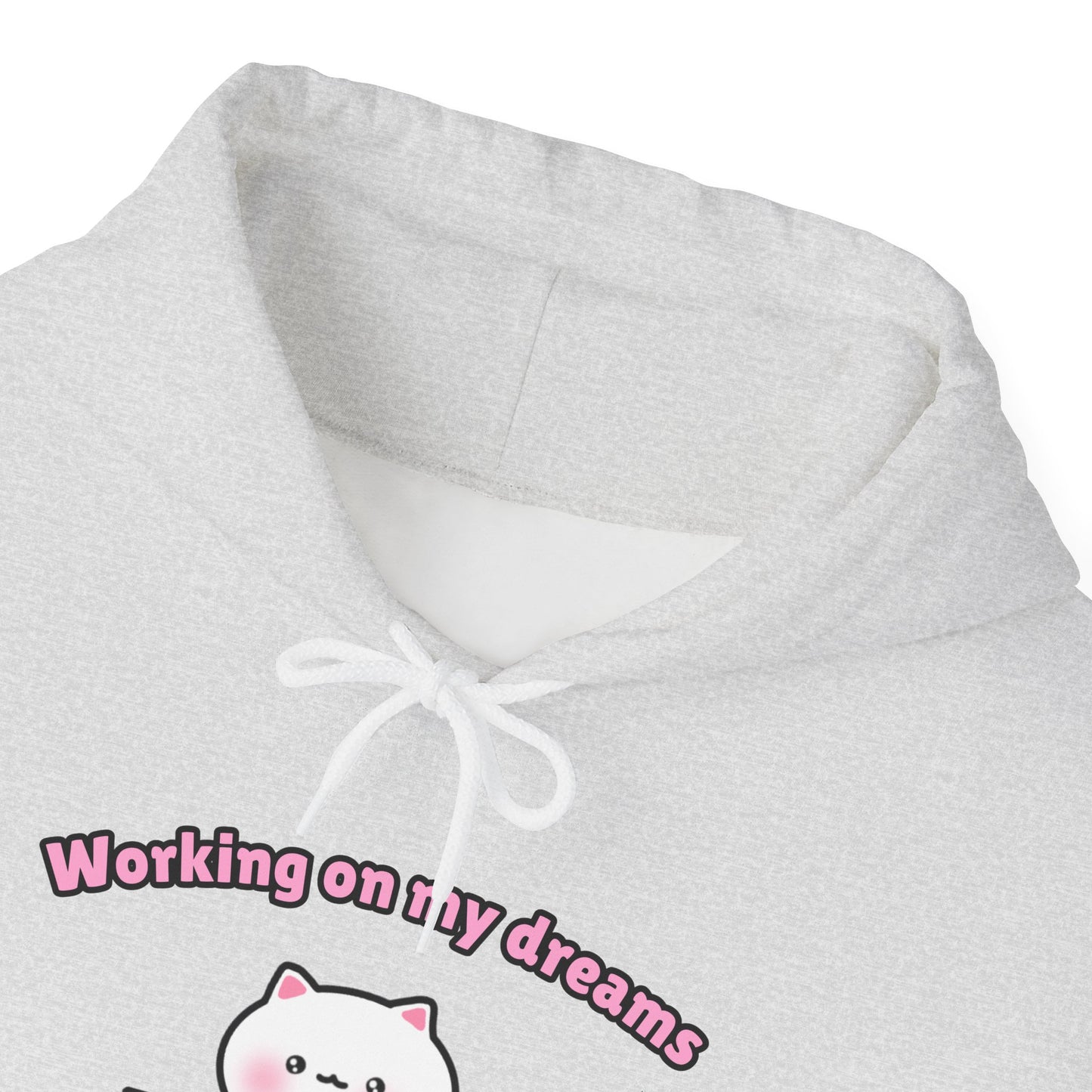 Working on my Dreams – Cozy Unisex Hoodie | Pudding Kitties