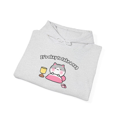 It's Okay to Take a Nap – Cozy Unisex Hoodie | Pudding Kitties