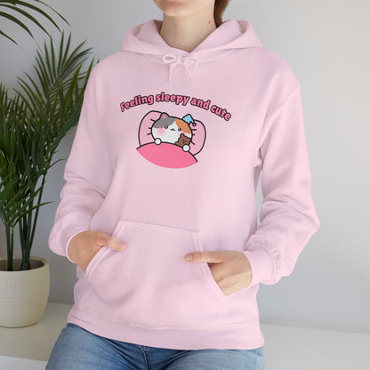 Feeling Sleepy and Cute – Cozy Unisex Hoodie | Pudding Kitties