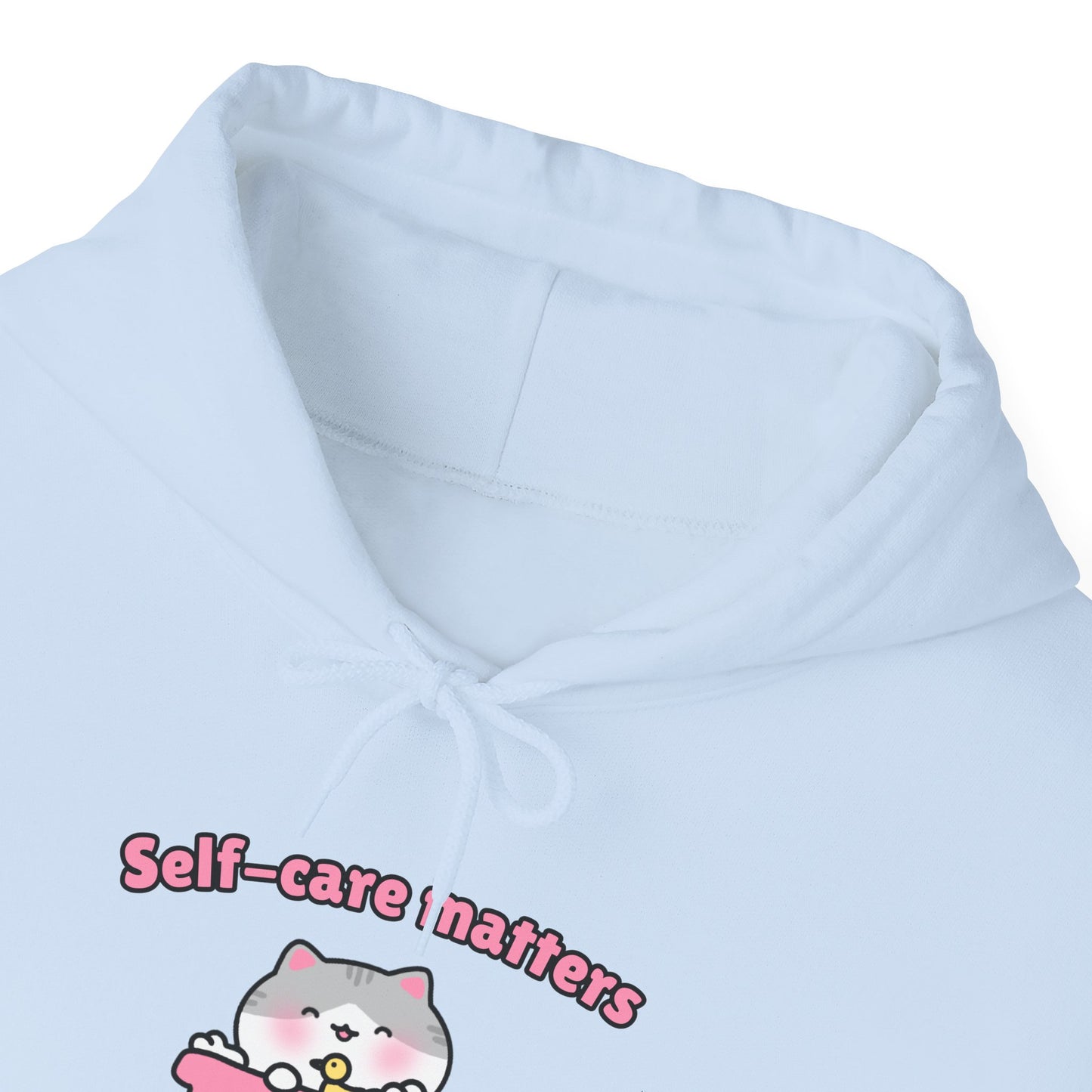 Self-Care Matters – Cozy Unisex Hoodie | Pudding Kitties