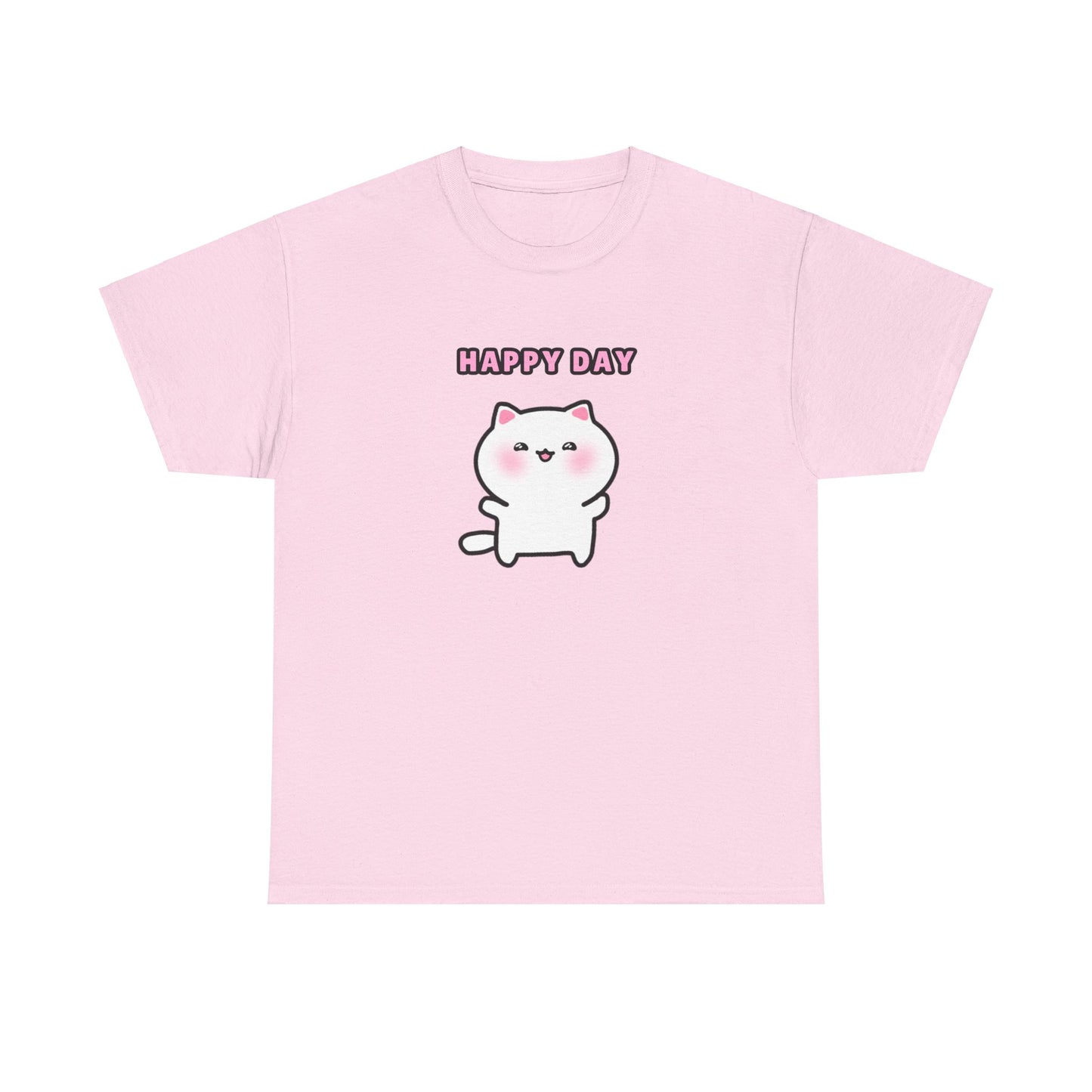 Happy Day Pink Pajama Tshirt | Pudding Kitties