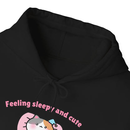 Feeling Sleepy and Cute – Cozy Unisex Hoodie | Pudding Kitties