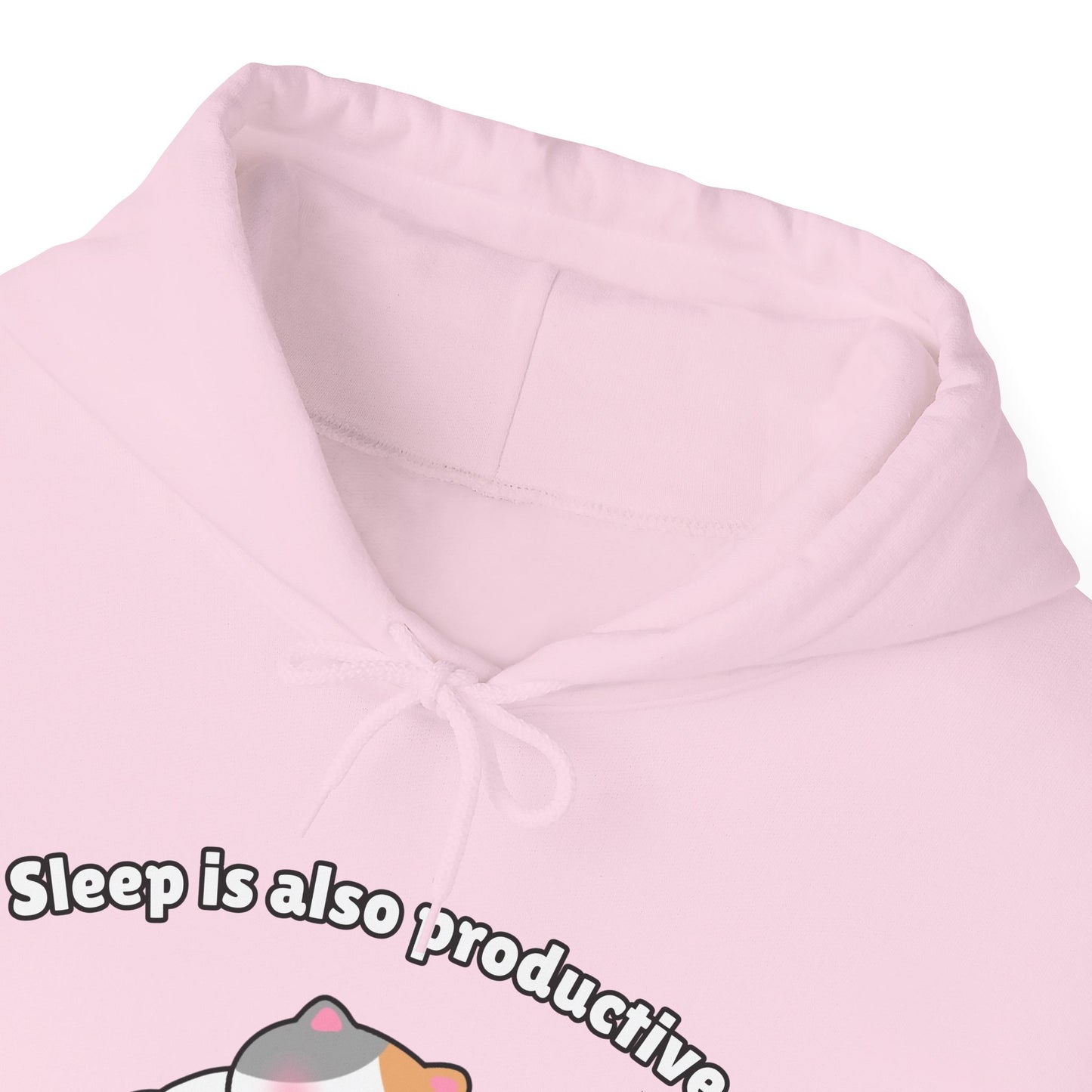 Sleep is also productive – Cozy Unisex Hoodie | Pudding Kitties