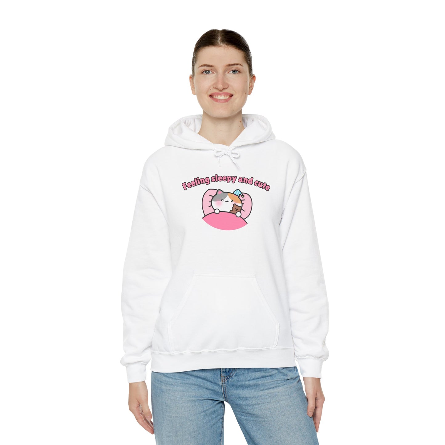 Feeling Sleepy and Cute – Cozy Unisex Hoodie | Pudding Kitties