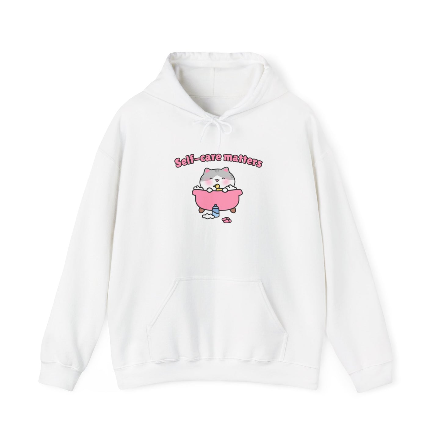 Self-Care Matters – Cozy Unisex Hoodie | Pudding Kitties